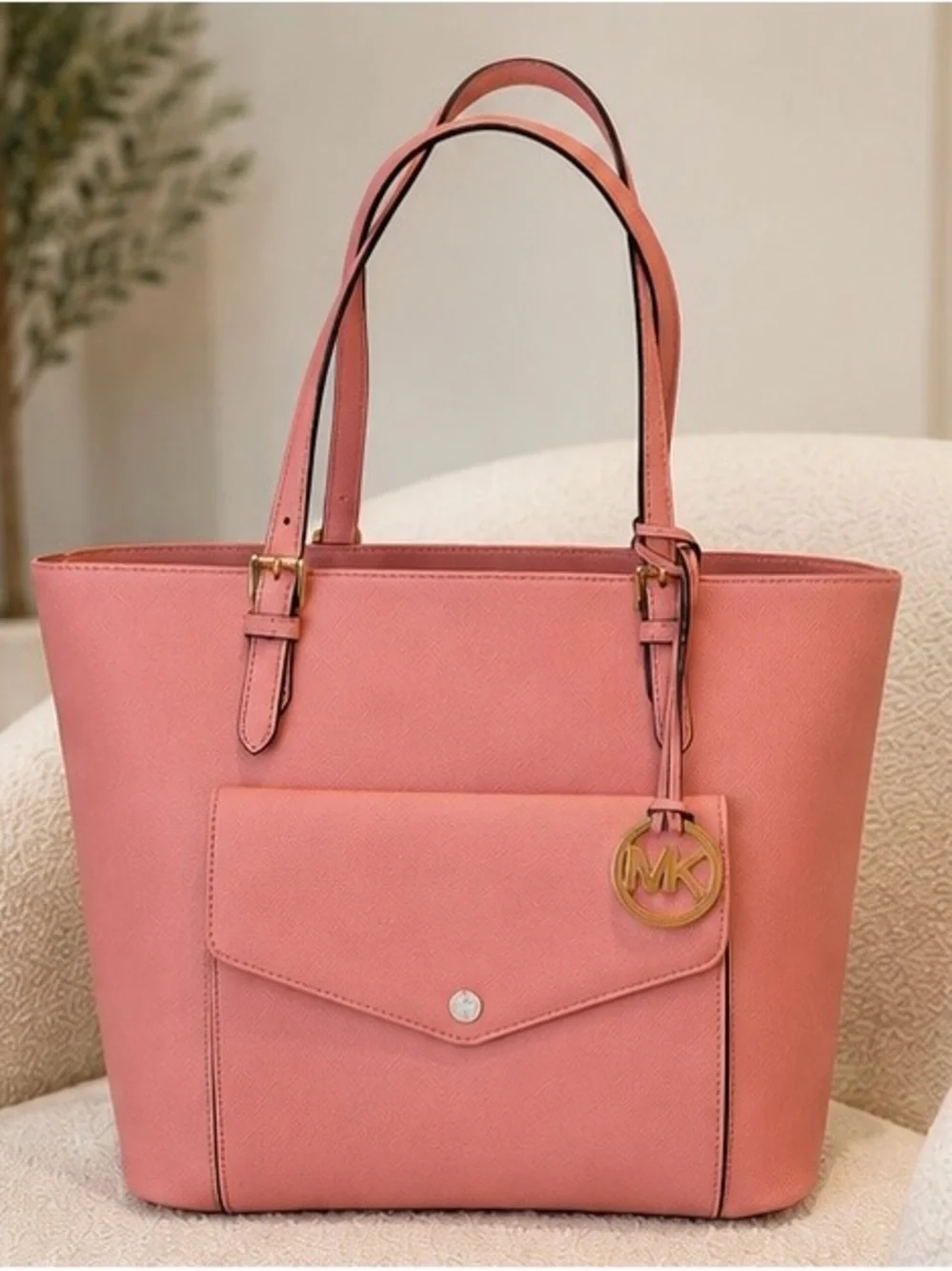 Michael Kors Jet Set Multifunction Pocket Tote – Soft Pink (NWT) 💗